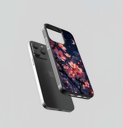 Moonlit Petal Magic Glass Case
