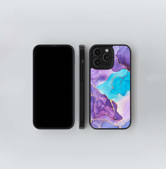 Amazing Marble Pattern With Golden Veins Glass Case