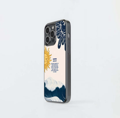 Aesthetic Sun Quote Glass Case