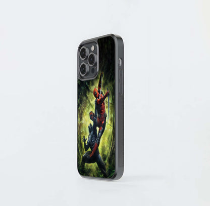 Black Panther and Deadpool Ambush Glass Case