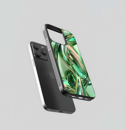 Abstract Neon Shards Glass Case