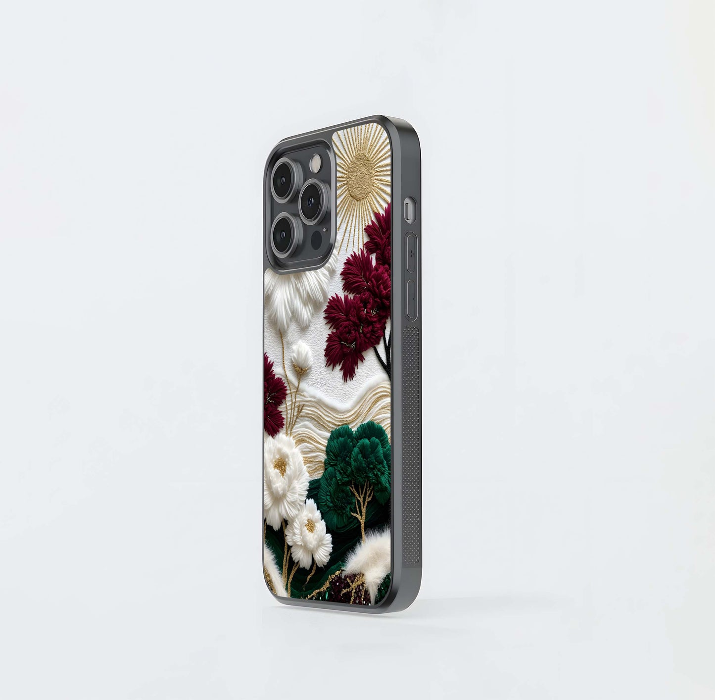 Radiant Bloom Elegance Glass Case/ Cover