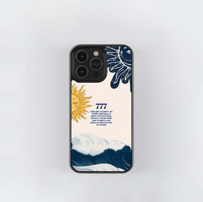 Aesthetic Sun Quote Glass Case