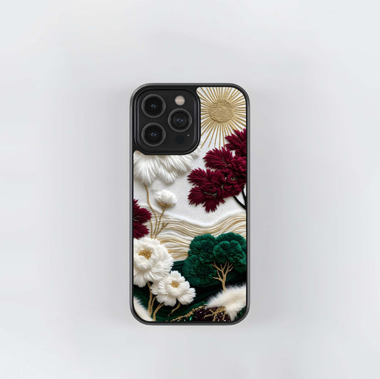Radiant Bloom Elegance Glass Case/ Cover