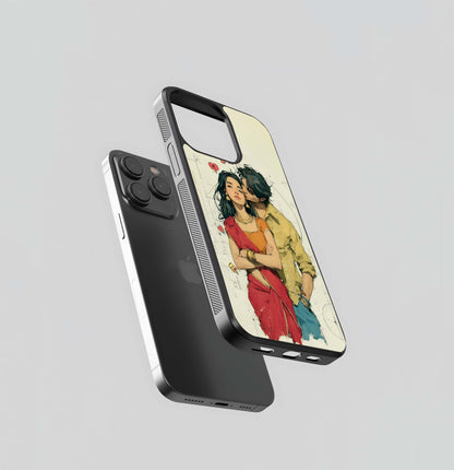 Sketchbook Kiss Glass Case