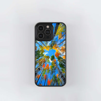 Skyward Birches Glass Case