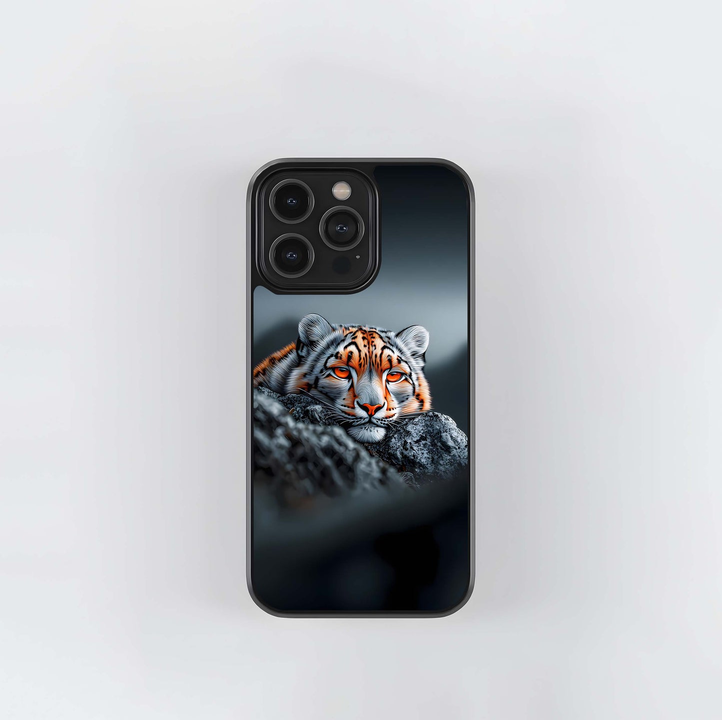 Snow leopard portrait Glass Case