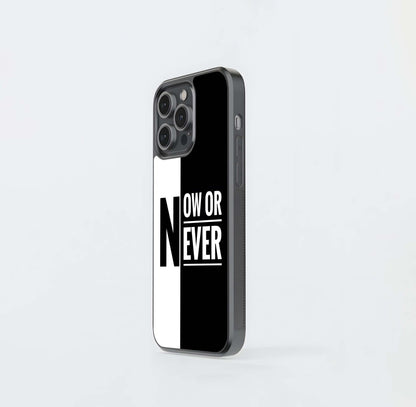 Split Black and White Motivation Glass Case