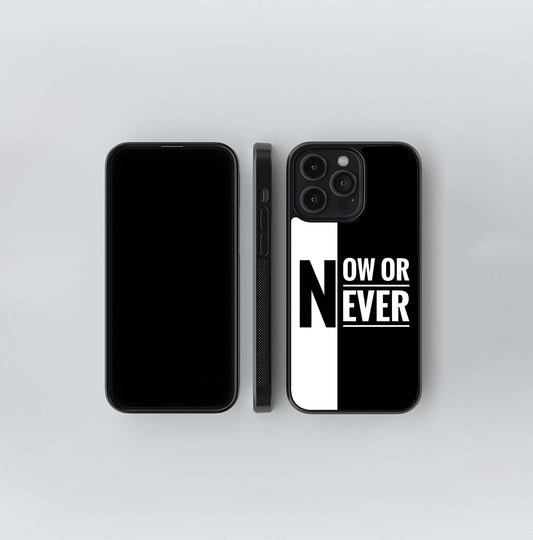 Split Black and White Motivation Glass Case