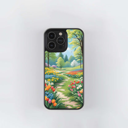 Spring Meadow Path Glass Case
