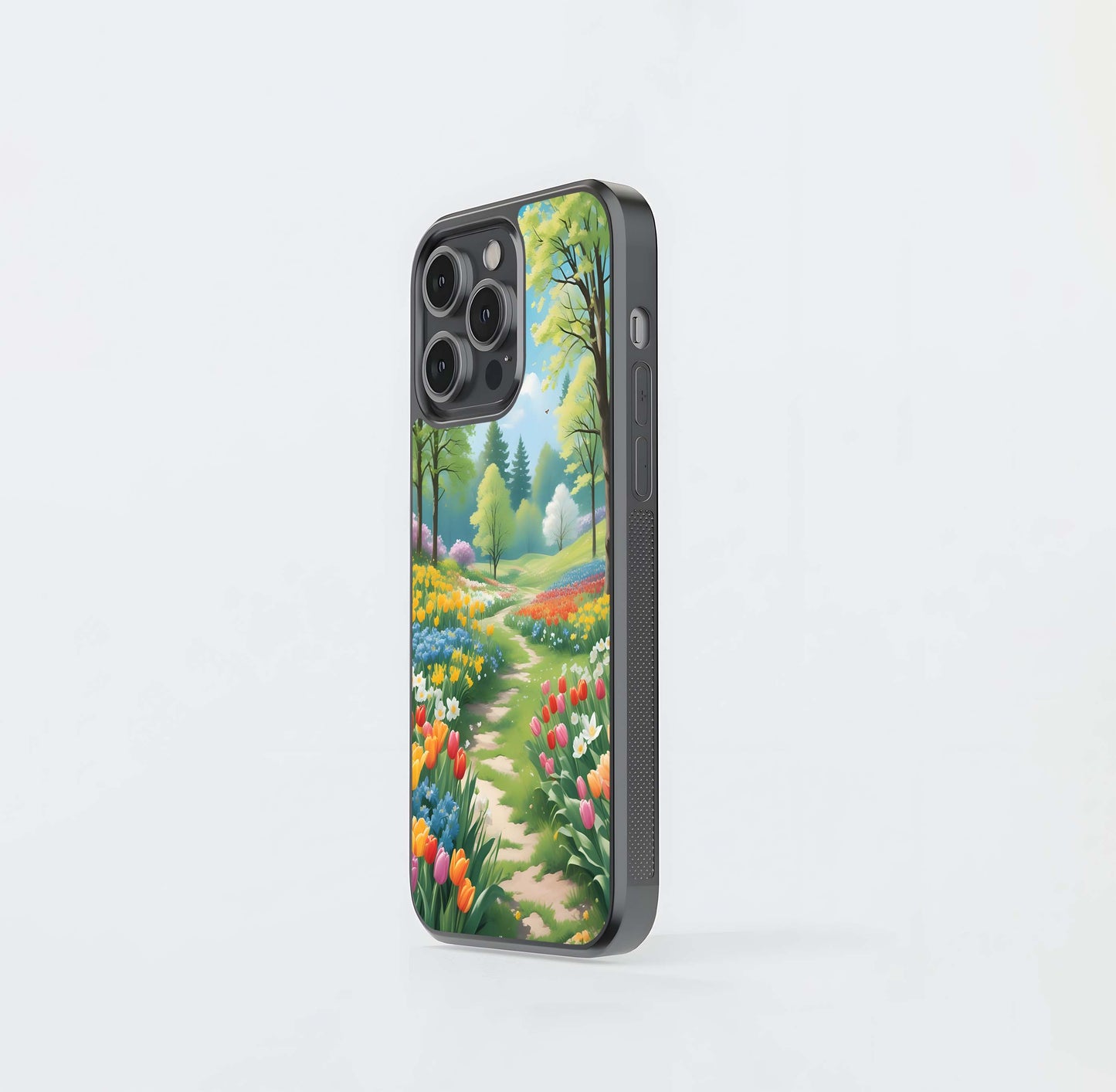 Spring Meadow Path Glass Case