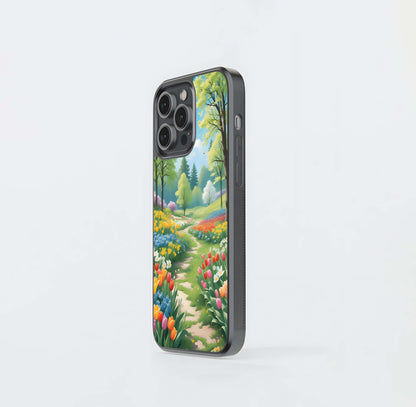 Spring Meadow Path Glass Case