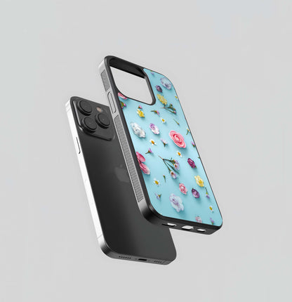 Spring Petal Scatter Glass Case