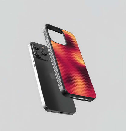 Amber Flame Wave Glass Case