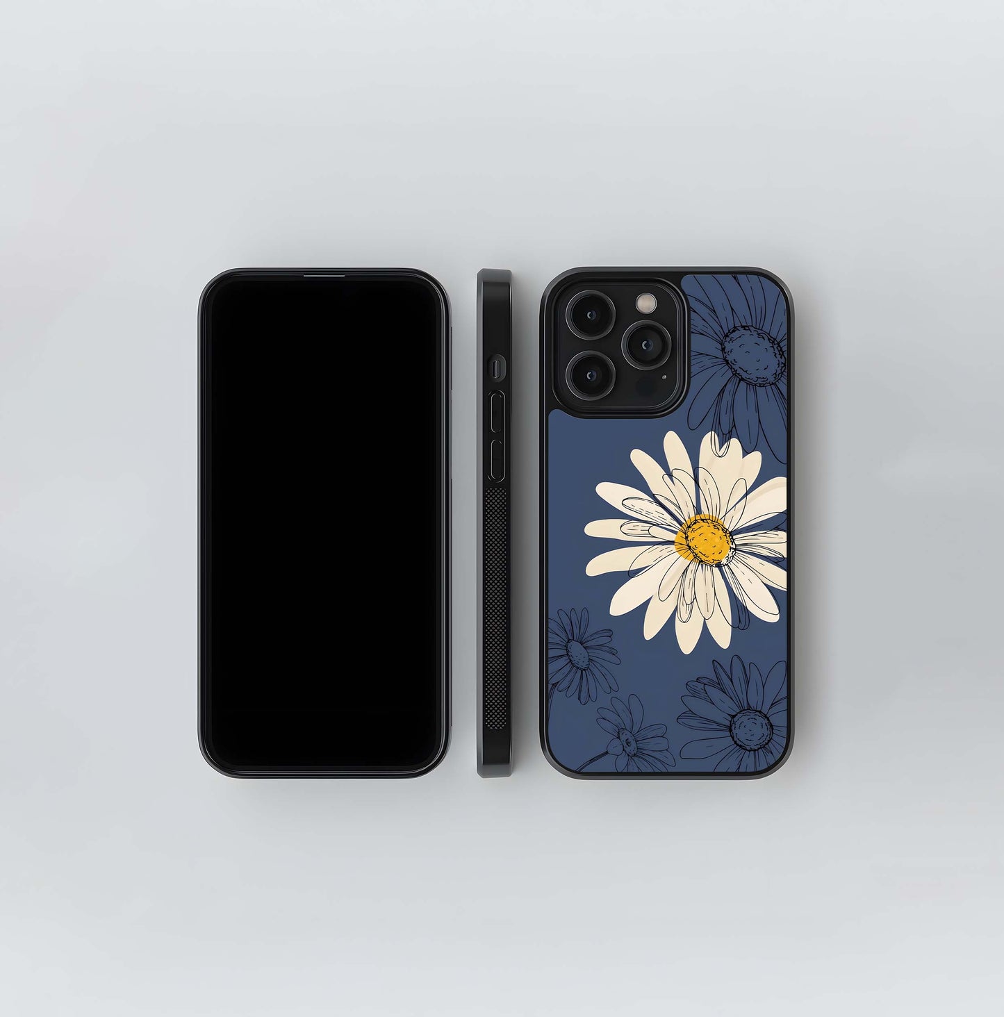 Floral Vibe Outline Glass Case