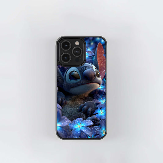 Stitch in Blue Starlight Glass Case