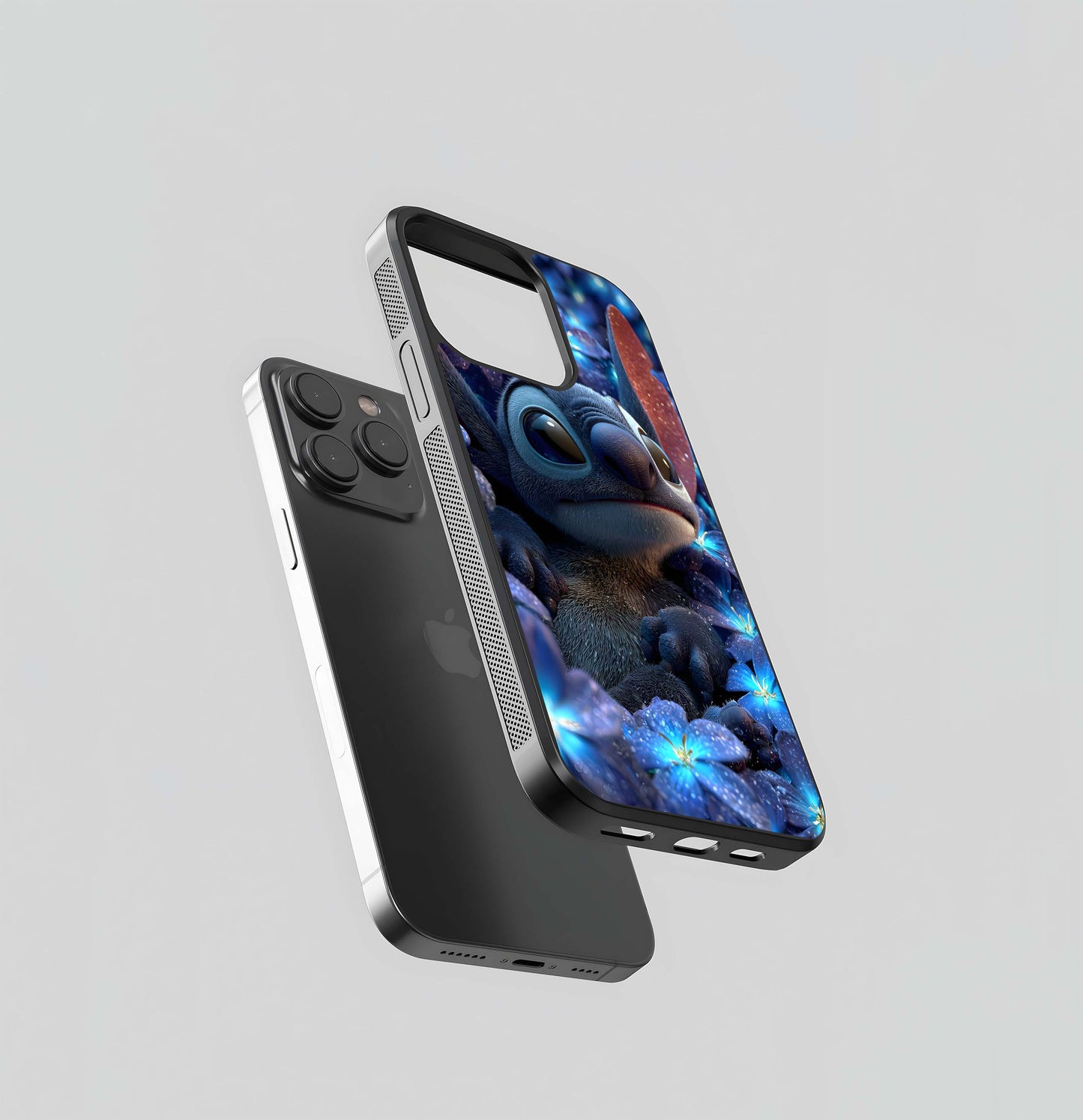 Stitch in Blue Starlight Glass Case