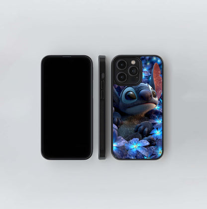 Stitch in Blue Starlight Glass Case
