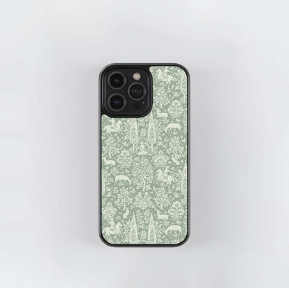 Timeless Forest Pattern Glass Case