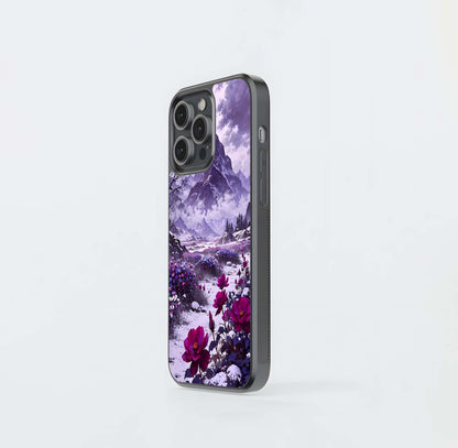 Flower Mountain View Glass Case