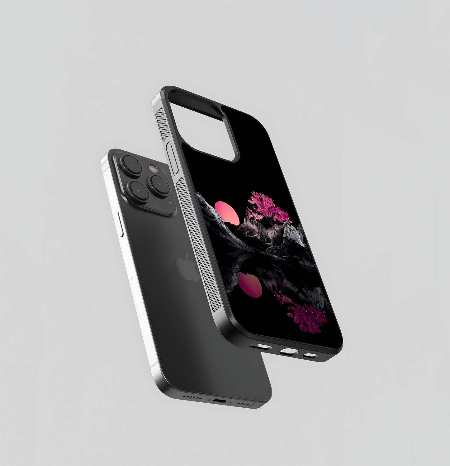 Sakura Moon Scenery Glass Case
