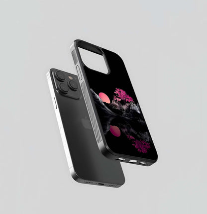 Sakura Moon Scenery Glass Case