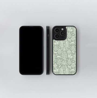 Timeless Forest Pattern Glass Case