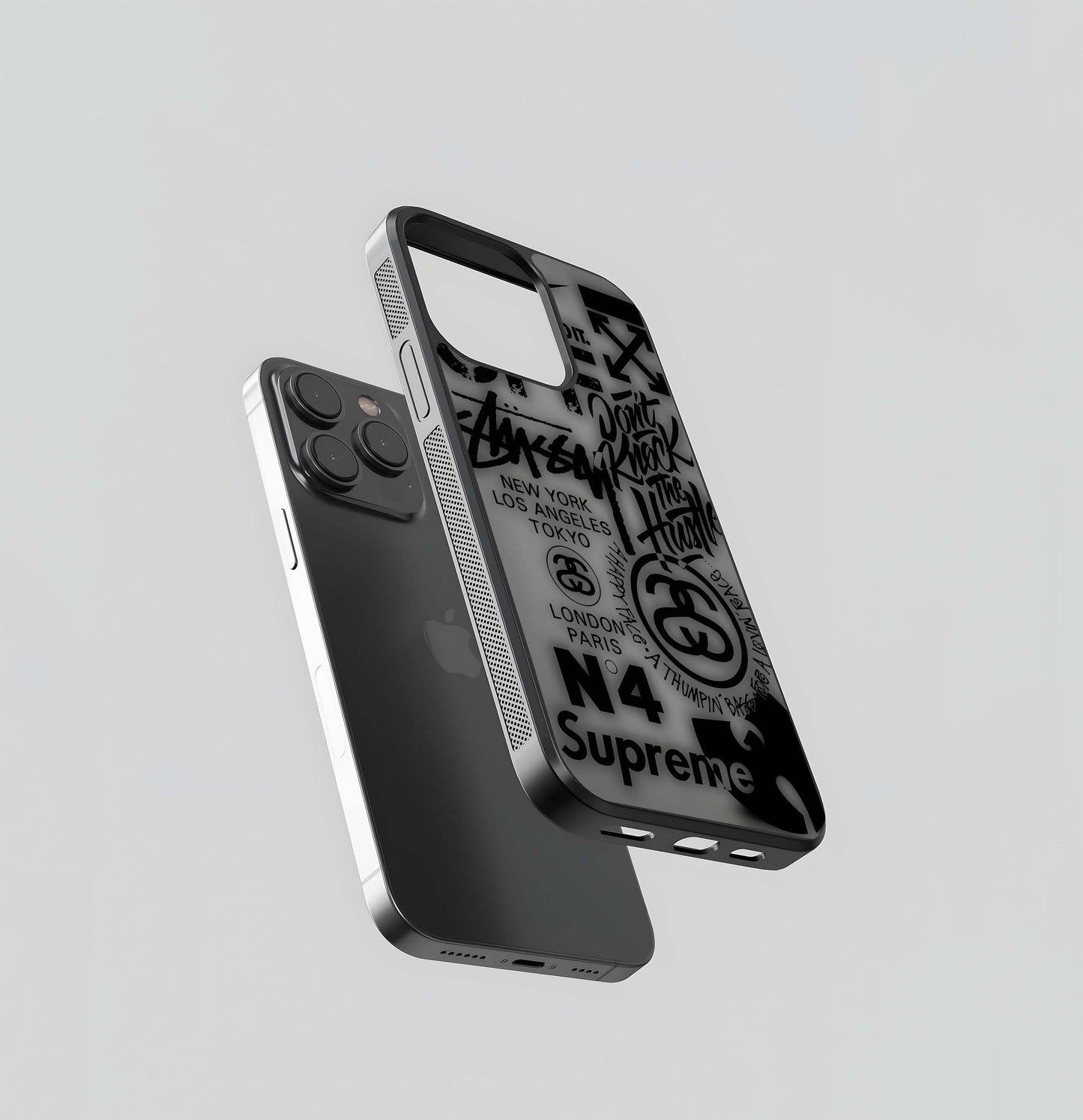 Streetwear Culture Collage Glass Case