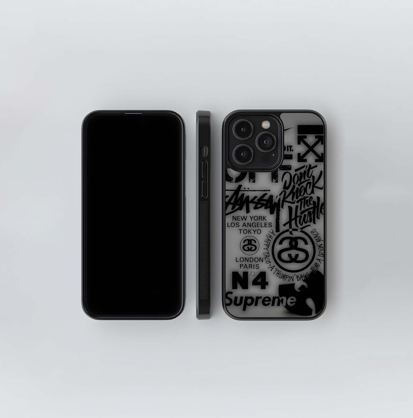 Streetwear Culture Collage Glass Case