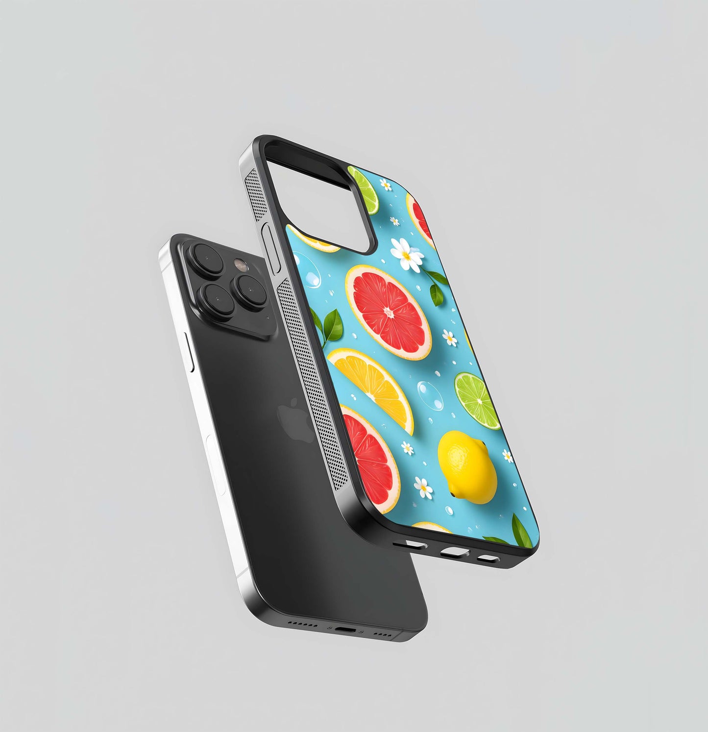 Summer Citrus Bloom Glass Case