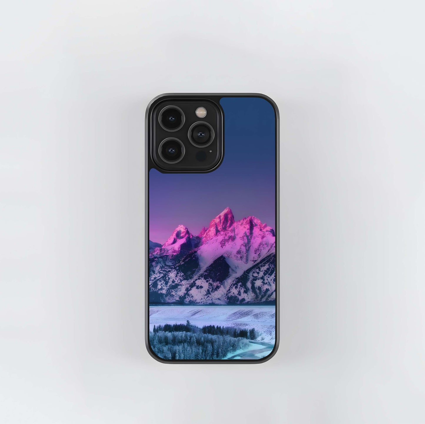 Sun drenched mountains Glass Case