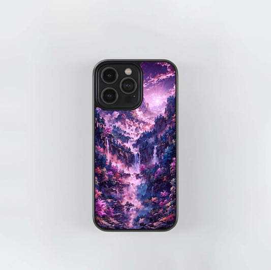 Mystic Cascade Peaks Glass Case