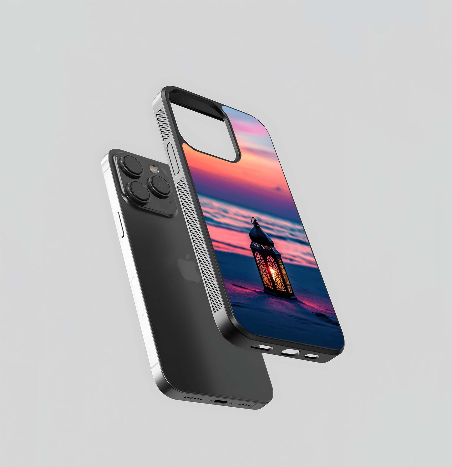 Sunset Beach Lantern Glass Case