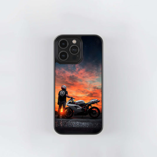 Sunset Ducati Dream Glass Case
