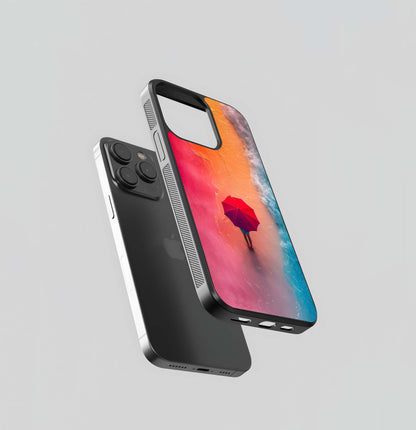 Sunset Tide Umbrella Glass Case