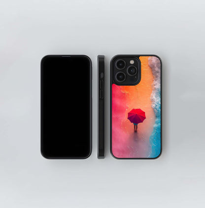 Sunset Tide Umbrella Glass Case