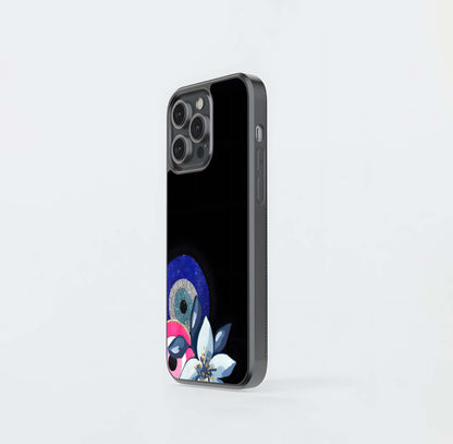 Abstract evil eye Glass Case