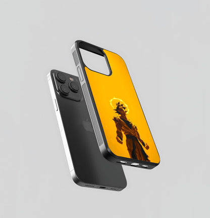 Golden Aura Warrior Glass Case