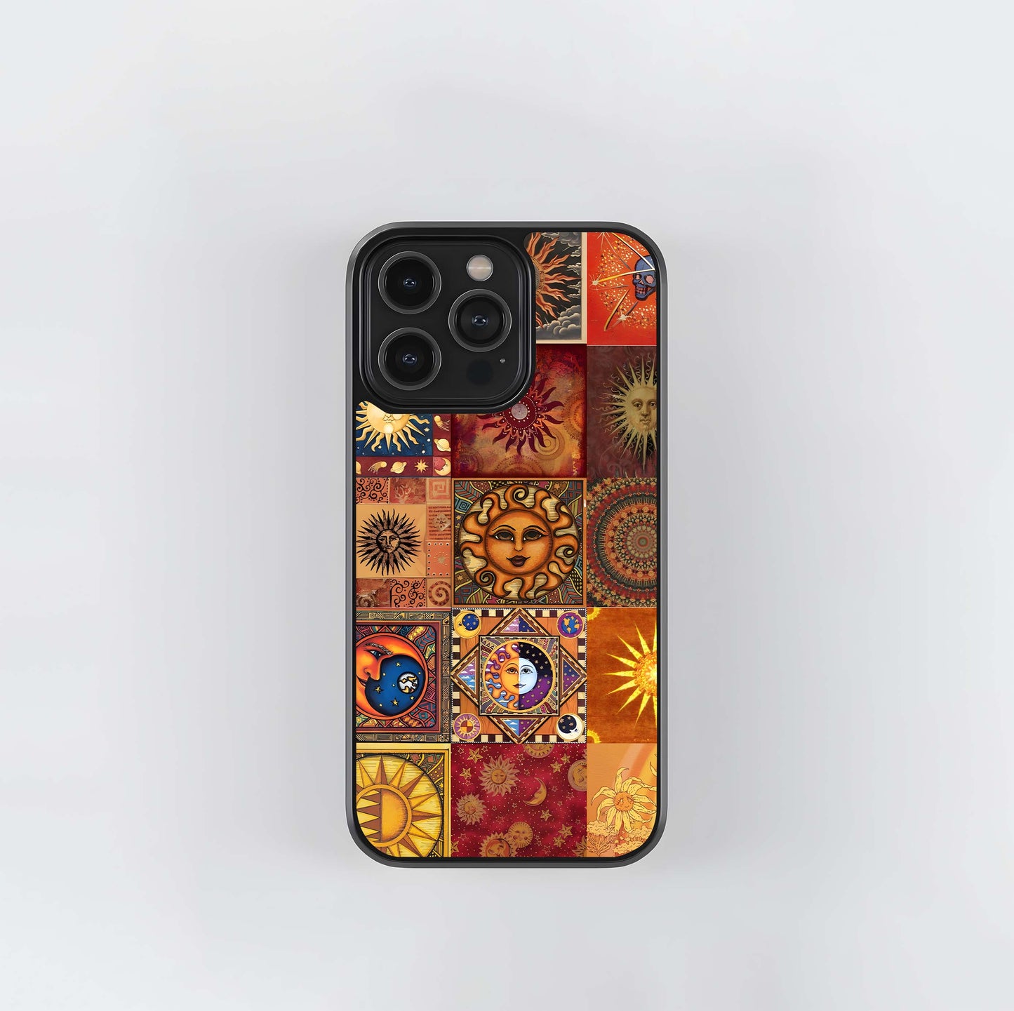 Trippy Collage Sun Glass Case