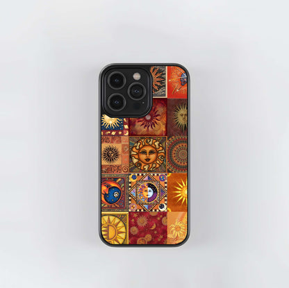 Trippy Collage Sun Glass Case