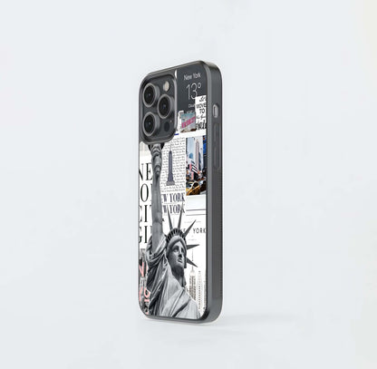 Vibrant Liquid Psychedelic Swirl Glass Case