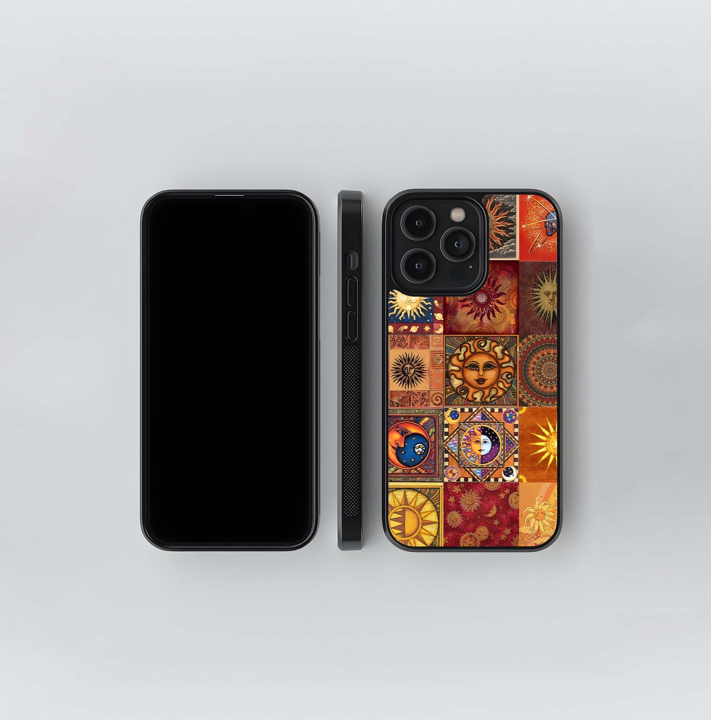 Trippy Collage Sun Glass Case