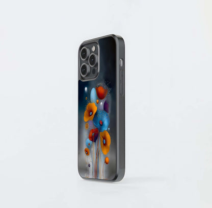 Surreal Poppy Reflections Glass Case