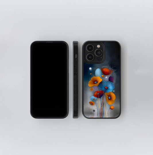 Surreal Poppy Reflections Glass Case