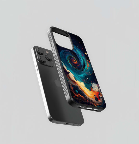 Galactic Vortex Fire Glass Case