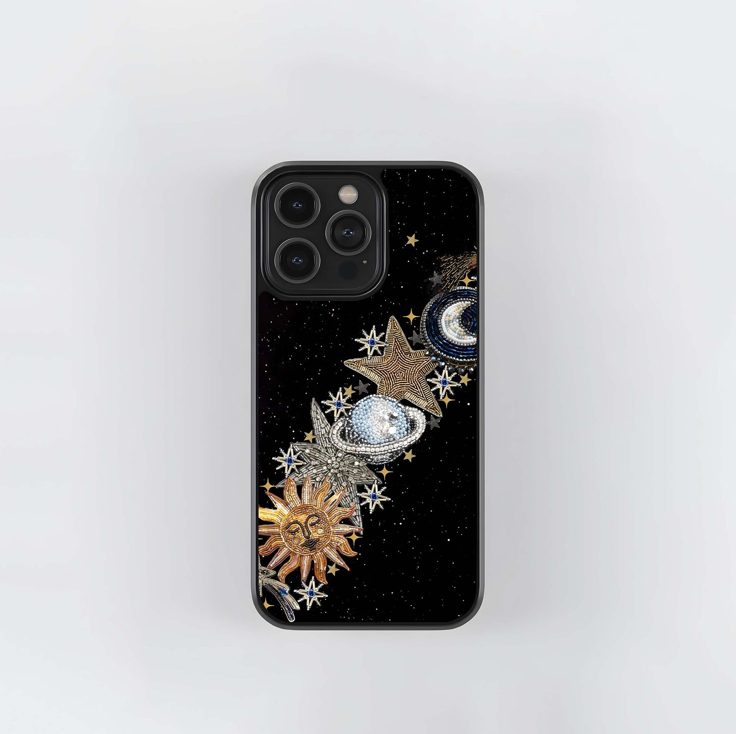Ocean Blue Abstract Swirl Pattern Glass Case