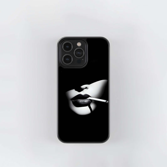 Noir Silhouette Smoke Glass Case
