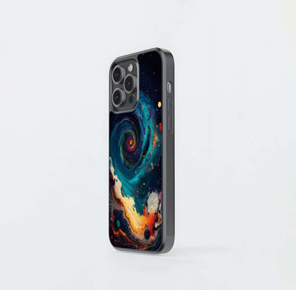 Galactic Vortex Fire Glass Case