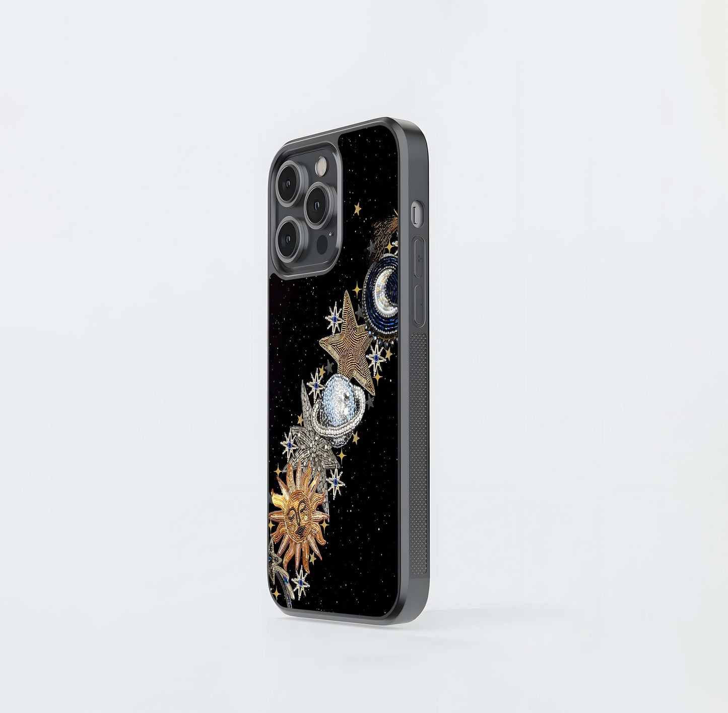 Ocean Blue Abstract Swirl Pattern Glass Case