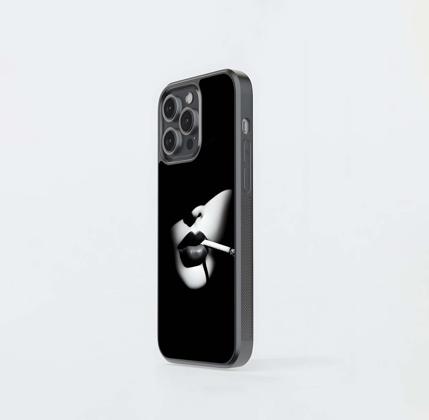 Noir Silhouette Smoke Glass Case